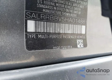 2017 Land Rover Discovery Hse из США, поврежденный, VIN SALRRBBV5HA014881